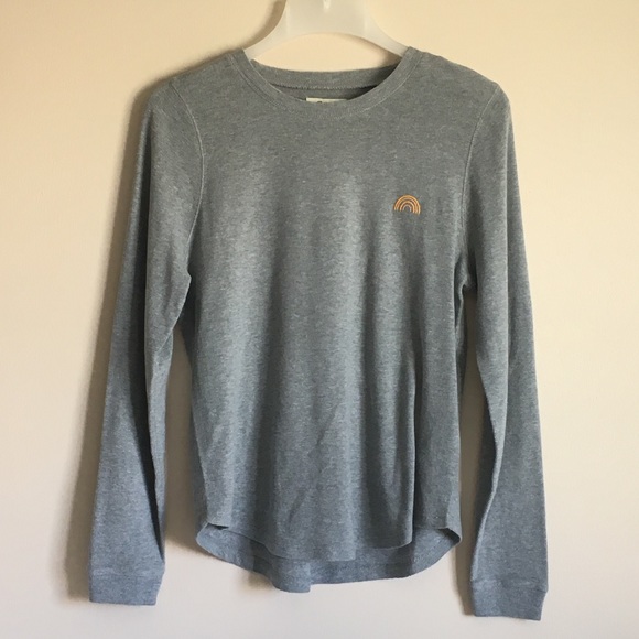 Madewell Rainbow Embroidered Honeycomb Pajama Tee - Picture 3 of 6